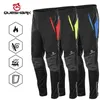 Queshark Men Fleep Winceproofroping imperméable Pantalon de cycle réfléchissant Thermal Sports MTB Road Bike Bicycle Pants 220509