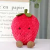 22 cm / 35 cm Carino Ananas Peluche Bambole Cartone Animato Frutta Farcito Giocattoli Kawaii Fragola Cuscino Room Decor Sonno Del Bambino Giocattolo Lenitivo Regalo per Ragazze LA410