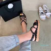 Fashion beach gladiator sandals leather platform high chunky heels cross belt flat slingback hook loop casual sandal round toe slippers 2022