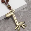 Collana con ciondolo a forma di giraffa animale carino Collane a catena in pelle regolabili per donna uomo gioielli moda hip hop