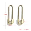 Cerceau Huggie or en forme de U boucles d'oreilles trombone broche métal Rose couleur bijoux Pinna minimaliste bijoux cerceau Odet22