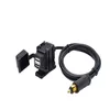 Bilarrangör 12V-24V Motorcykel SAE-adapter 2 USB-gränssnittsladdare 5V 2.1A Snabbkopplingsplugg