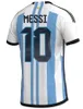 22 23 Fans Argentine Commémorative Edition Soccer Jersey Finissima Di Maria Football Shirts 2022 2023 Dybala Maradona Special Edition Women Uniforms