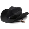 Cowboy Strand Hut Stroh Sommer Hüte für Mädchen Türkis Solide Band Sonnenschutz Panama Casual Männer Frauen Hut Chapeau Femme