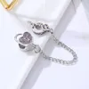 925 Sterling Silver Dangle Charm New Alloy Charm Star Love Heart Chain Beads Bead Fit Pandora سوار سوار سوار المجوهرات DIY