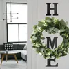 CYUAN Eucalyptus Wreath Flowers Gifts Diy Christmas Creative Artificial Garland Hanging Pendants Wedding Decoration Home Party 220622