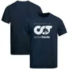 メンズTシャツ夏のTシャツメンスクデリアアルファタウリチームTシャツフォーミュラワンユニフォームレーシングスーツF1モトティーサイクリングジャージー衣類