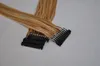 Novos produtos Cutícula de alta qualidade Alinhada Remy Hair 6D Extensões loiras marrom pretas Cabelo pré -colado 1 linha 5strand 150g 300s muito