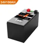 24v100ahlifepo4's built-in BMS can be used to add bluetooth display, photovoltaic, golf cart, solar power, forklift