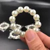 White Pearls Napkin Rings Wedding Napkin Buckle For Wedding Reception Party Table Decorations Supplies