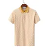 Herren-Polohemden, Luxus-Italien-Polohemden, Herrenkleidung, kurze Ärmel, modisch, lässig, Sommer-T-Shirt für Herren, 5 Farben, auf Lager, asiatische Größe M-3XL