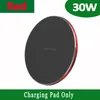 NOUVEAU PAD DE CHARGEUR DE CHARGEUR DE WIRESS DE WIRESS FAST 30W pour iPhone 13 12 11 X Pro Max pour Samsung Galaxy S21 S20 S10 S9 S8 Xiaomi Wireless Charging