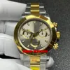 N Factory V4 Horloges 116505 40mm 904L CAL.4130 Automatische Chronograaf Herenhorloge Chocolade Wijzerplaat Rose Gouden Armband Heren Horloges