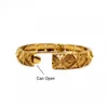 24k Fine GF fine GF largo 10 mm classico classico bracciale in metallo in metallo in metallo costume Nuovo Gilt8867151