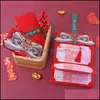 Hediye Sargısı Etkinlik Parti Malzemeleri Festival Ev Bahçesi Çin Kırmızı Zarfları R Yıl 2022 Tiger Hong Bao Packet Bahar Festivali/Düğün/
