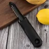 Pelaverdure Pelapatate con impugnatura ergonomica Lame girevoli in acciaio inossidabile Coltello per sbucciare la frutta per patate Mela Carota Cetriolo Utensile da cucina