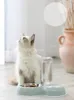 Pet Dog Cat Automatic Feeder Bowl for Dogs Drinking Water 500ml Bottle Kitten Bowls Slow Food Feeding Container Supplies 220323