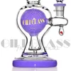 8.5 inches bongs dab rig water pipe oil rigs quartz nail heady wax Vortex glass Pipes Recycler Wax Cyclone Perc Heavy hookahs