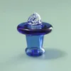 Transparent Smoking Colorful Pyrex Thick Glass 32mm Vortex Carb Cap Airflow Waterpipe Oil Rigs Wig Wag Bong Quartz Bowl Cigarette Dabber Nails Holder DHL Free