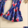 Jumpsuits JumpsuitsRompers Baby Kids Clothing Baby Maternity Independence Day Girls Star Stripe Flag Romper DHWD0