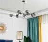 Lampadari a LED in vetro nordico Moderne plafoniere per interni Lampadari Soggiorno Deco Illuminazione Lustro Apparecchi per la casa Lampade a sospensione a soppalco