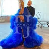 vestidos de chá de bebê azul