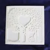 Tree Laser Cut Wedding Invitations Hollow Valentines Day Greeting Card Customized Printing 50 Pieces 220711