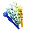 Hand Smoking Pipes Newest glass oil burner pipe with Approx 14cm Colorful Thick Pyrex Heady material 3119 T2