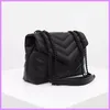 22SS роскошная сумка сумка на плечо новый бренд Y-образный дизайнерский швы кожаные женские металлические цепи высококачественной складкой подарочная коробка D224021F