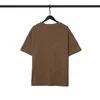 21SS Tasarımcı Gelgit Tişörtleri Göğüs Mektubu Lamine Baskı Giysileri Kısa Kollu Yüksek Sokak Gevşek Büyük Boy Günlük T-Shirt 100% Saf Pamuk Üstleri Erkekler ve Kadınlar İçin