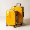 スーツケーストラベルラッグアグ強力なハンドルHori5 Yellow Stスーツケーストランクバッグスピナーユニバーサルホイールダッフルローリングリング荷物ブリーフケースミラーLU