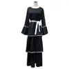 Ethnic Clothing Eurmerican Plus Size Women's Malaysian Fashion Cake Black And White With Dresses Ladies Muslim PartyEthnic