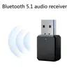 Беспроводные Bluetooth передатчики 5.0 USB-приемник адаптер музыкальные колонки 3,5 мм AUX с микрофоном автомобильный стереозвук аудио адаптер KN318
