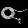 Chains Fashion 1MM/2MM/3MM Original 925 Silver Snake Chain Necklaces For Woman Men 16-24 Inch Statement Wedding JewelryChains