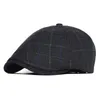 Berets Men's Wool Blend Thick Vintage Ivy Sboy Cap Warm Winter Classic Octagonal Hat Detective Hats Retro Flat CapsBerets Wend22