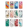 Coque de téléphone Glitter Gradient Marble Texture Pour iPhone 14 11 12 13 Pro Max XR XS Max X 7 8 Plus Antichoc Bumper Back Cover femmes et filles cas