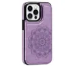 Custodie in pelle con slot per carte di credito per iPhone 13 12 11 PRO MAX XR XSMAX 678 SE2 Custodia a portafoglio con flip in PU Datura adatta per S22 S21 S20 Note 20