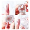 Transparent Nail Stamper Set With Scraper French Nail Art Stamping Print Silicone Plate Tool Kit All For Manicure Accessories