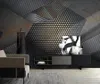 Aangepaste 3D Wallpaper Mural Rock Music Samenvatting Art Achtergrond Wall Design Woonkamer Slaapkamer Lounge Decaration Wallpapers on the Walls