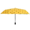 Parapluie entièrement automatique crème solaire Anti-UV soleil triple dessin animé pluie pliant ours parasol 220426