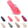 نساء النعال أزياء Flip Flip Flops Beach Hotel Indoor Clipper Triple Black Pink White Lemon Green Grey Blue Womens Shoes