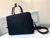 Realfine Bags 5A M40566 39cmExplorer Briefcase Momogran Eclipse Canvas Business Handbag Shoulder Purses For Men with Dust bag