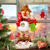 Party-Dekoration, Weihnachtspuppe, Holzperlenbeine, Weihnachtsmann, Kreativität, langlebig, Weihnachtsatmosphäre, Ornamente, 34 cm