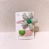 Frühling Neue Süße Mädchen Liebe BB Clip Haar Zubehör Kinder Mode Schöne Stoff Baumwolle Füllung Blume Haarnadel Kopfschmuck