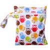 Sac à couches de poche imprimé Étanche Réutilisable Nappy Stackers Portable TPU Voyage Zipper Bébé Nappy Sacs Mini Taille Humide Sec Wetbags 20x26cm En Gros