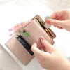 Portefeuilles Leerleren Vrouwen Pas Pocket Pocket Dames Koppeling Wallet Korte Kaarthouder Leuke meiden Cartera Mujer Coin Bagwallets