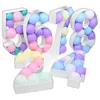 Party Decoration Giant Number Rames for Filling Balloons 0 1 2 3 4 5 6 7 8 9 Balloon Box Birthday Wedding Backdrop Decorparty295R