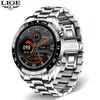 2021 Ny Smart Watch Men Full Touch Screen Sports Fitness Watch IP67 Waterproof Bluetooth för Android iOS Smartwatch Mens201H265524210268