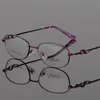 Modne okulary przeciwsłoneczne ramy Bezpośrednie sprzedażowe damskie szklane szklane rama metalowa eliptyczna pełna presbyopia i miopia framefashion