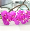 11Heads 나방 나비 난초 꽃 phalaenopsis 홈 장식 가짜 실크 꽃 시뮬레이션 공장
